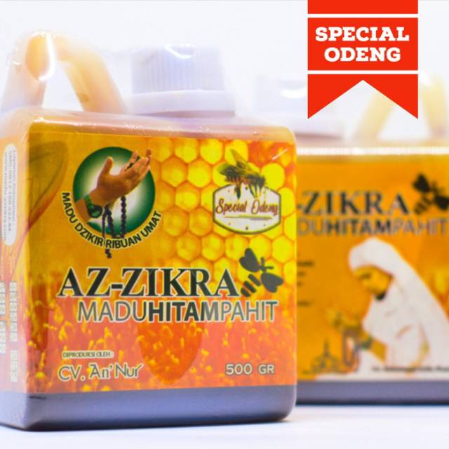 

Azzikra madu hitam pahit as Zikra isi 500 gr