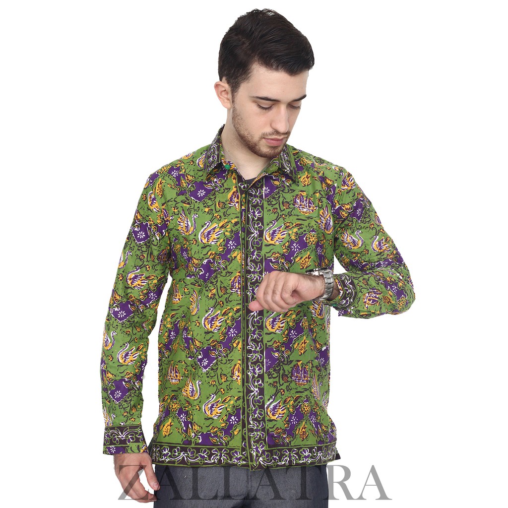 Model Baju Batik Pria Cap Asli Jambi Berkualitas - Zallatra H7