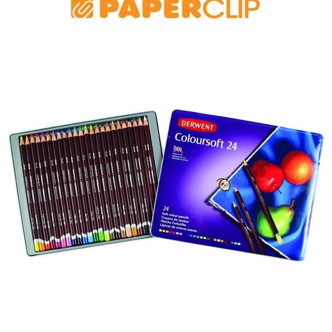 

PENSIL WARNA DERWENT SET COLOURSOFT 24 COLOR 0701027DW ---READY---