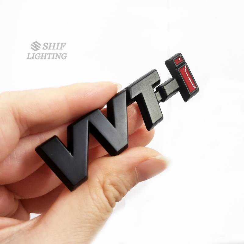 1 X Small Metal VVTI VVTi VVT-i Letter Car Side Fender Rear Trunk Emblem Sticker Badge Decal Replacement For TOYOTA