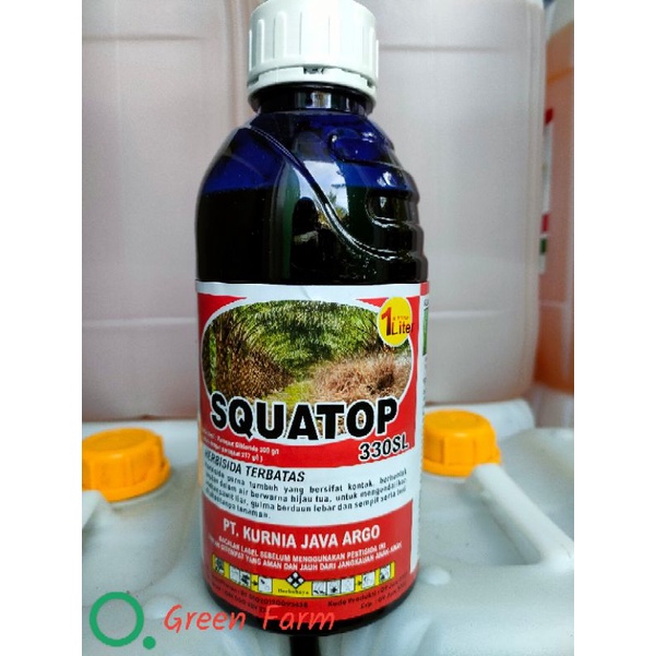 Squatop 330SL 1Liter  Herbisida Paraquat 330SL Herbisida Kontak Obat Rumput Langsung Kering