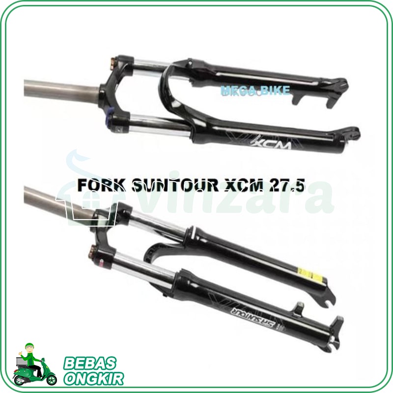 Fork Suntour XCM V 27.5 27.5inch Lock out Travel 100 shock depan coil garpu mtb sepeda gunung xc 27 5