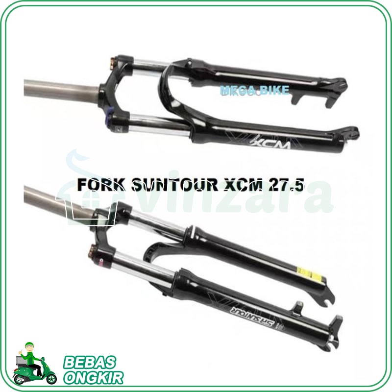 Fork Suntour XCM V 27.5 27.5inch Lock out Travel 100 shock depan coil garpu mtb sepeda gunung xc 27 