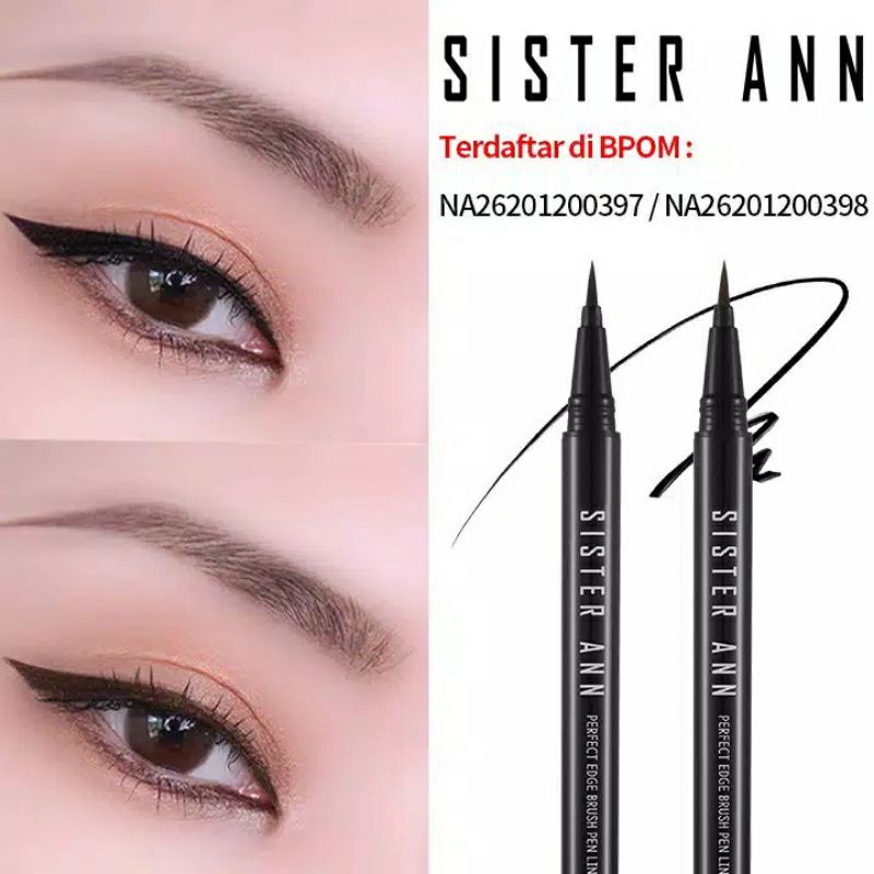 Sister Ann PERFECT EDGE BRUSH PEN LINER Made in Korea hokkyshop