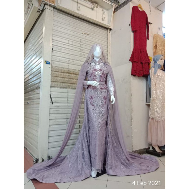 SALE..  GAUN SLIM BEREKOR | GAUN PENGANTIN/GAUN MURAH/GAUN PROMO