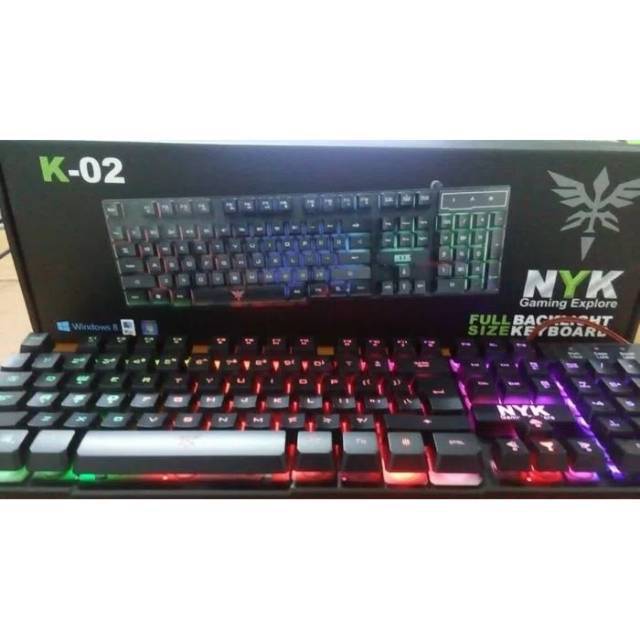 [ BISA COD ] Keyboard gaming NYK K02 / K-02 Full Size Keyboard Gaming NYK Originall