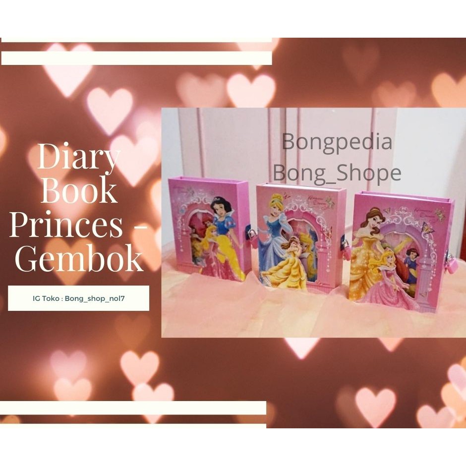 

Diary Book Princes|Buku Harian Dengan Pengaman Gembok Princes|Princes