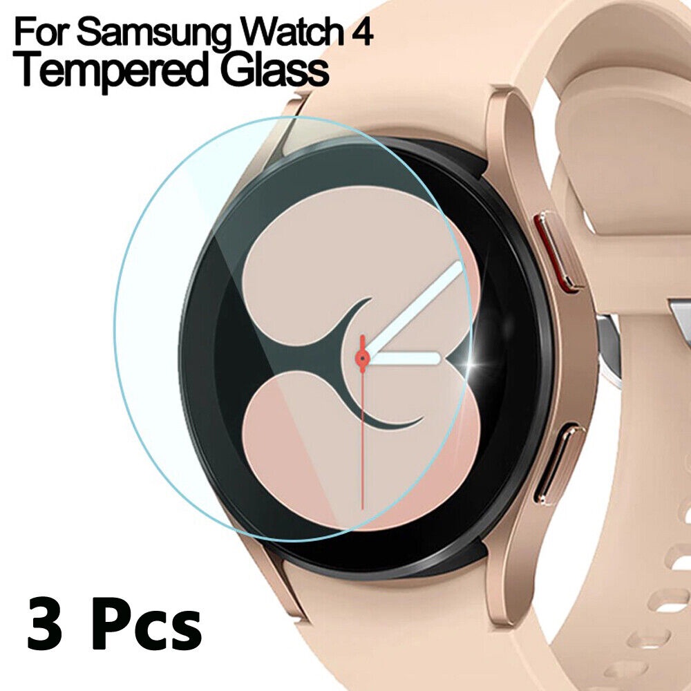 3pcs Pelindung Layar Tempered Glass HD Untuk Samsung Galaxy Watch 4