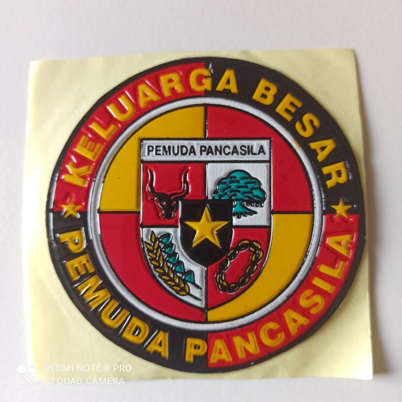 

STICKER EMBOS LOGO PP BULAT/STIKER TEMPELAN PP(PEMUDA PANCASILA)