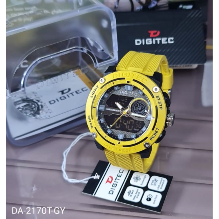 Jam Tangan Pria Digitec Original 2170 Dual Time Tahan Air Gratis Ongkir COD