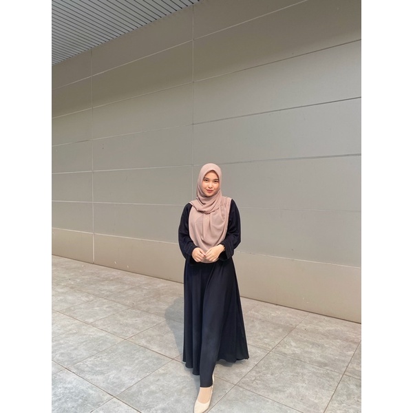 Nadira Curve hijab syar’i 145x145cm | segi empat oval | hijab malay | hijab oval