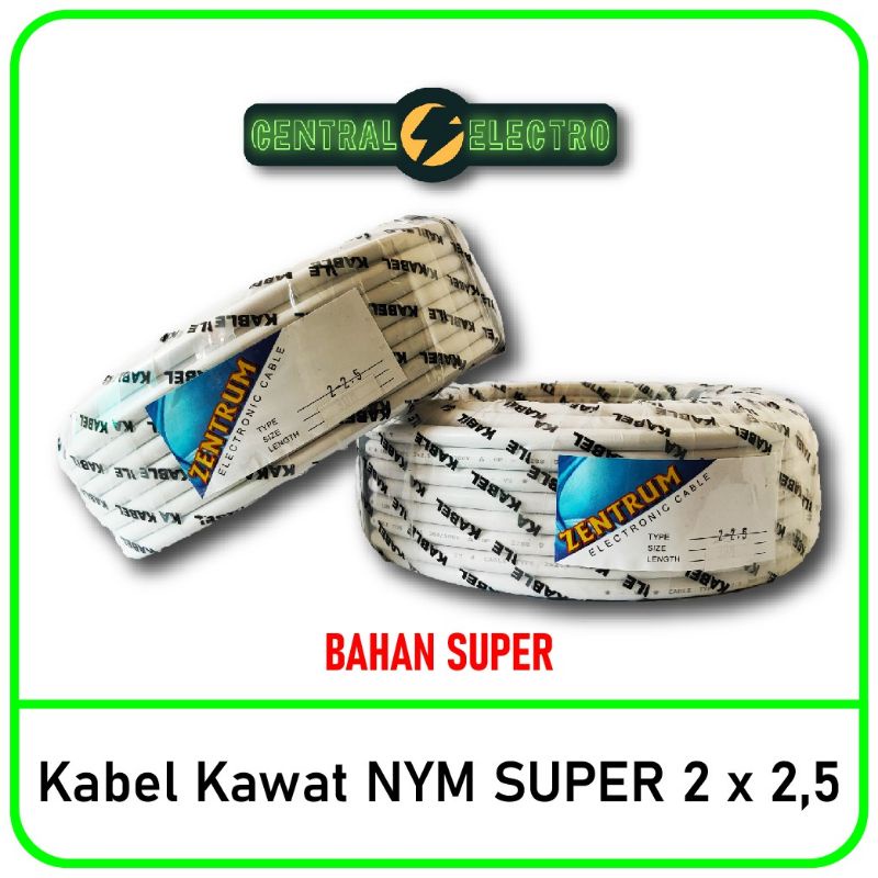 Kabel Listrik Kawat NYM Super 2 x 2.5 (50 Meter)