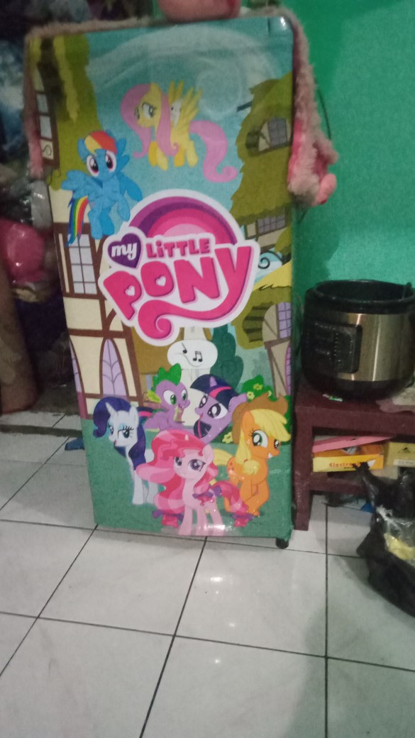 Stiker Kulkas 1 Pintu Dan 2 Pintu My Little Pony