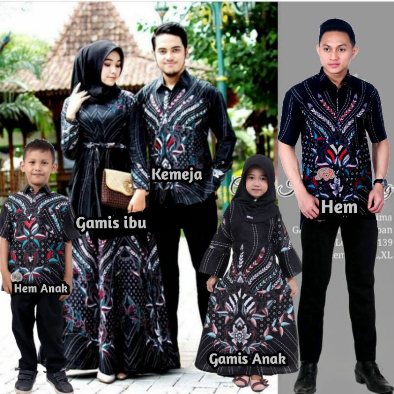 BAJU BATIK COUPLE KELUARGA,COUPLE BATIK AYAH ANAK,GAMIS BATIK,KEMEJA BATIK,BAJU BATIK ANAK 3-10 TH