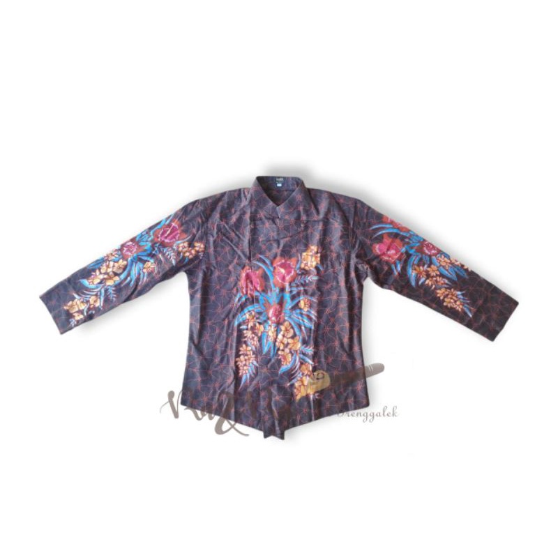 Pakaian adat jawa/ surjan motif anggrek bulan khas Trenggalek