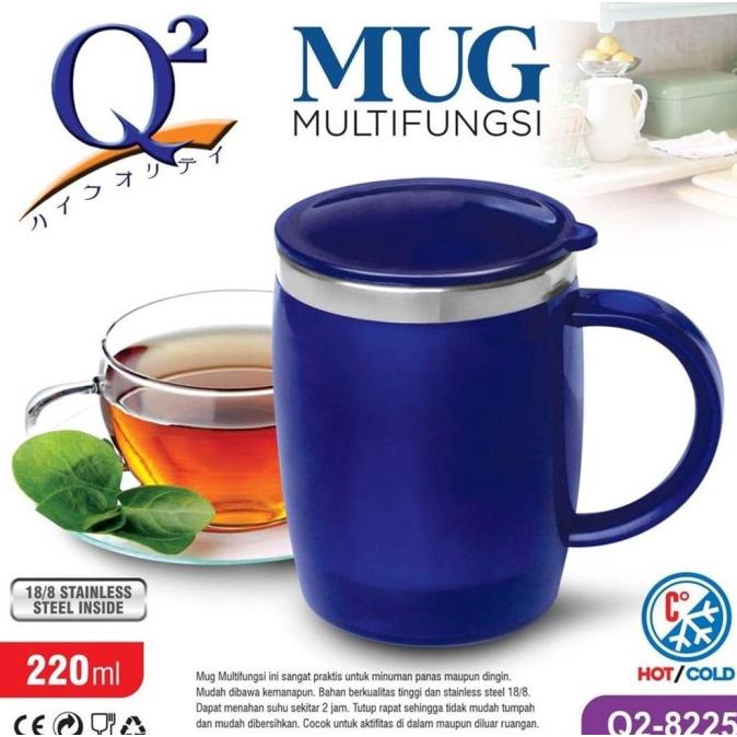 TERBARU!!! Gelas Thermos Vacuum Mug Kopi Termos Stainless 220 ML Q2 8255