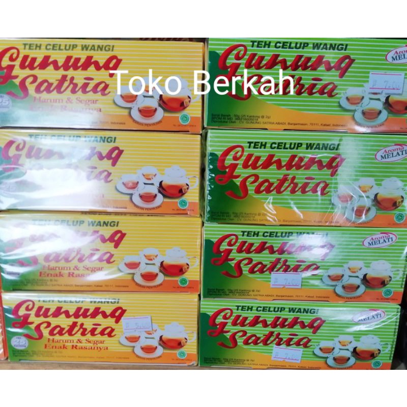 

Teh Gunung Satria kotak isi 25 pcs Terlariisss