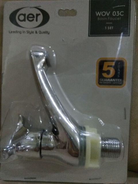 Aer Kran Wastafel Kuningan / Brass Basin Faucet Wov 03c