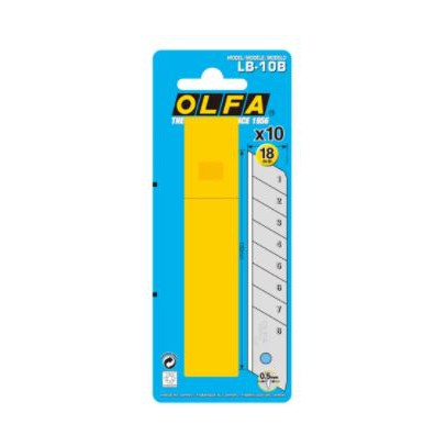 

Olfa-18mm Spare Blade LB-10B (10pcs pack with blister pack)