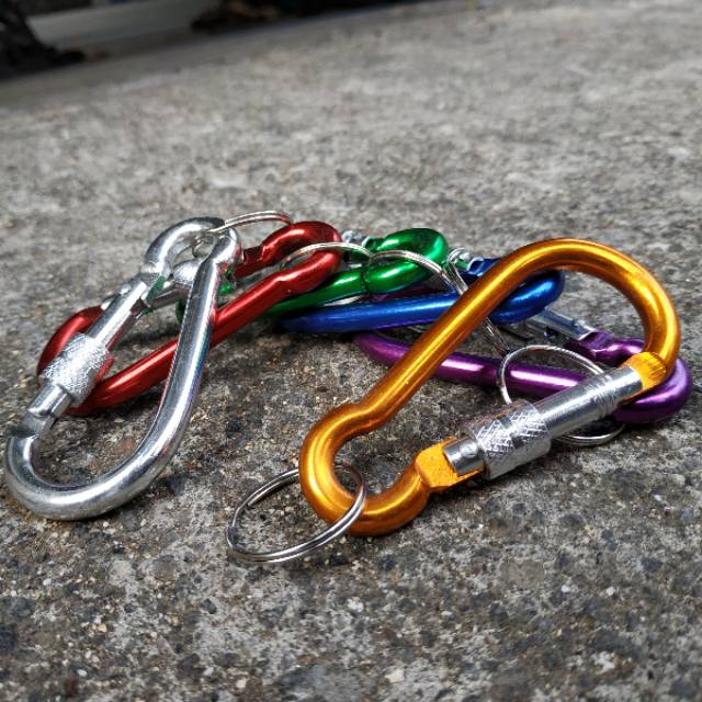 Keychain Carabiner/ Gantungan Kunci/ Carabiner Aksesoris besar model Screw