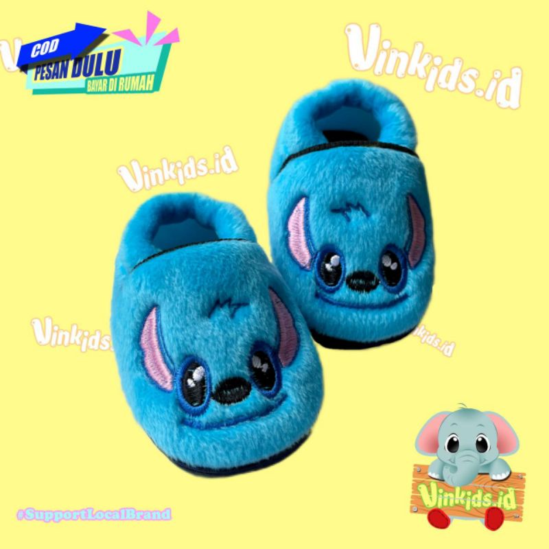 Sepatu Bayi Laki Laki Perempuan 0 12 Bulan Karakter Kartun Lucu Lilo Stich / Prewalker