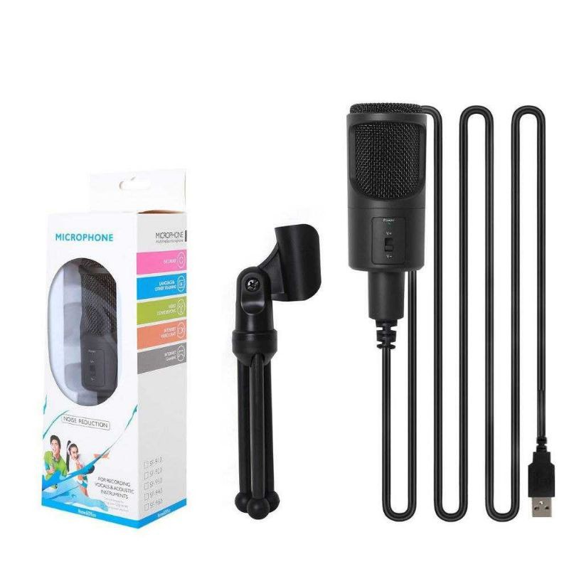 Mikrofon SF-960B Portable Microphone USB with Stand Mik PC Laptop