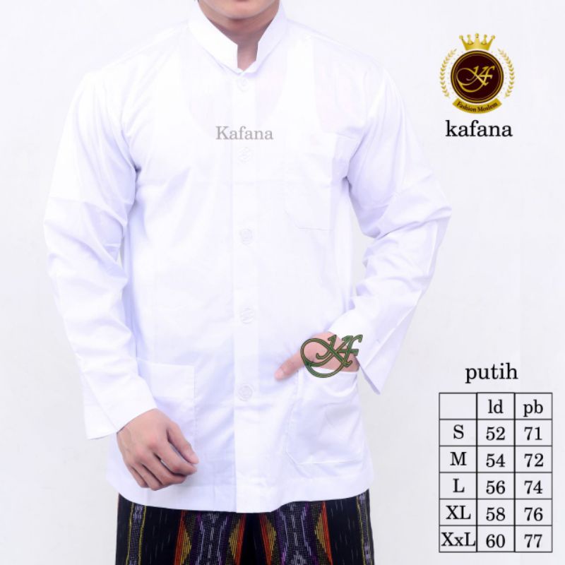 Koko Pria Saku Samping Koko Kafana Ibrahim Collection