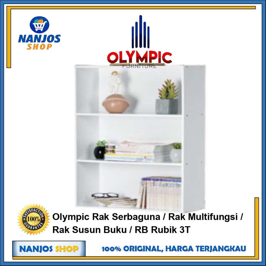 Olympic Rak Serbaguna / Rak Multifungsi / Rak Susun Buku / RB Rubik 3T