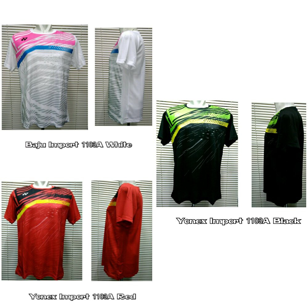 Promo  Kaos Bulutangkis Baju Badminton Yonex Import 1103A Original