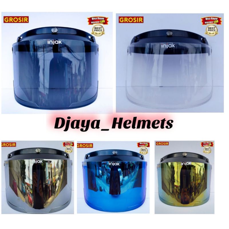 Kaca Datar Helm Bogo , Kaca Flat Datar Helm Bogo Retro Classic Universal, Visor Helm Bogo Retro Clas