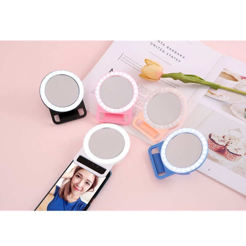 SELFIE RING LIGHT LED LAMPU VLOGGER RINGLIGHT CINCIN BULAT HP