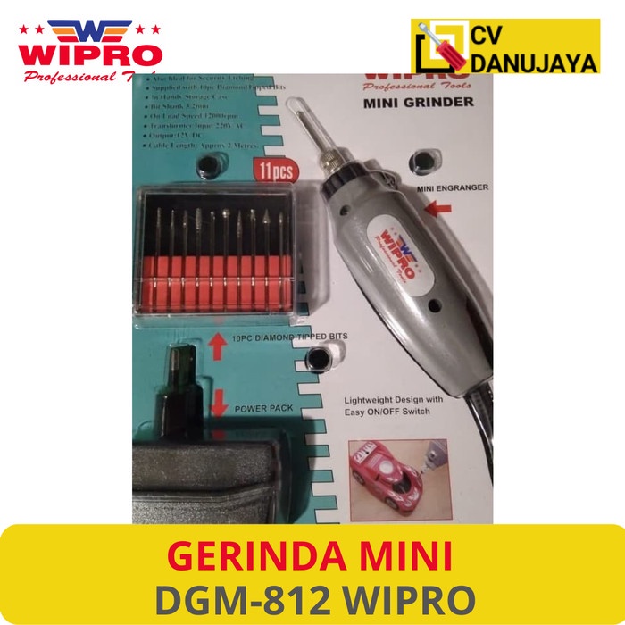 Gerinda Gurinda Grinder Elektrik Mini ( Electric Mini Grinder ) DGM-812 WIPRO