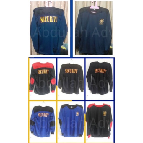 Kaos  security penembak/kaos Satpam Penembak/KAOS Satpam lengan panjang/Kaos Satpam penembak coklat/