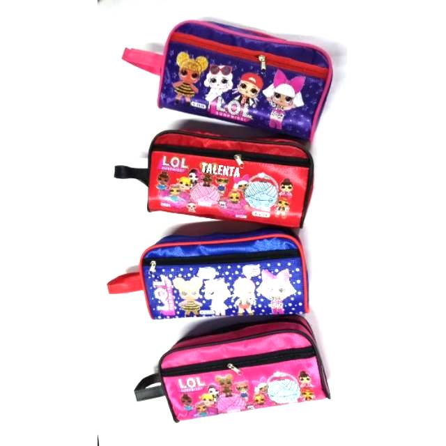 Pencil Case/Kotak Tempat Pensil Canvas Fancy Loly