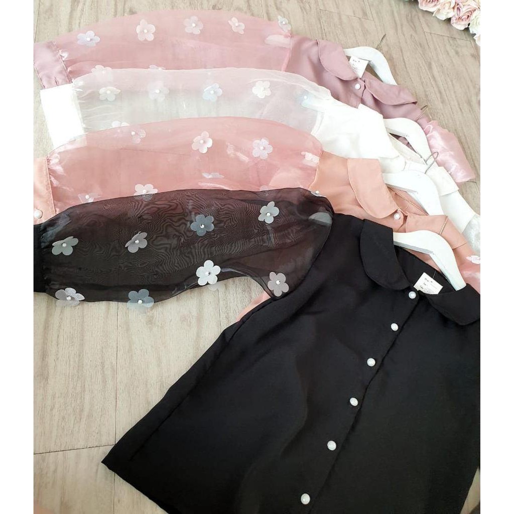 Alila Blouse Mix Tile  Atasan Wanita Polos bruklat/ Vheza Helmia Termurah Hits