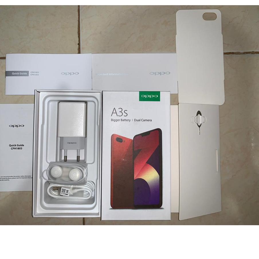 

➴ DUSBOOK DUS BOX BOOK KOTAK ORIGINAL OPPO A3S FULSET FULLSET ACCESORIES ACC ☼