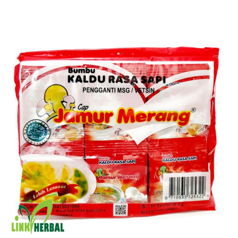 Jual kaldu jamur merang rasa sapi isi 30 sachet EXP Bulan 06/2022