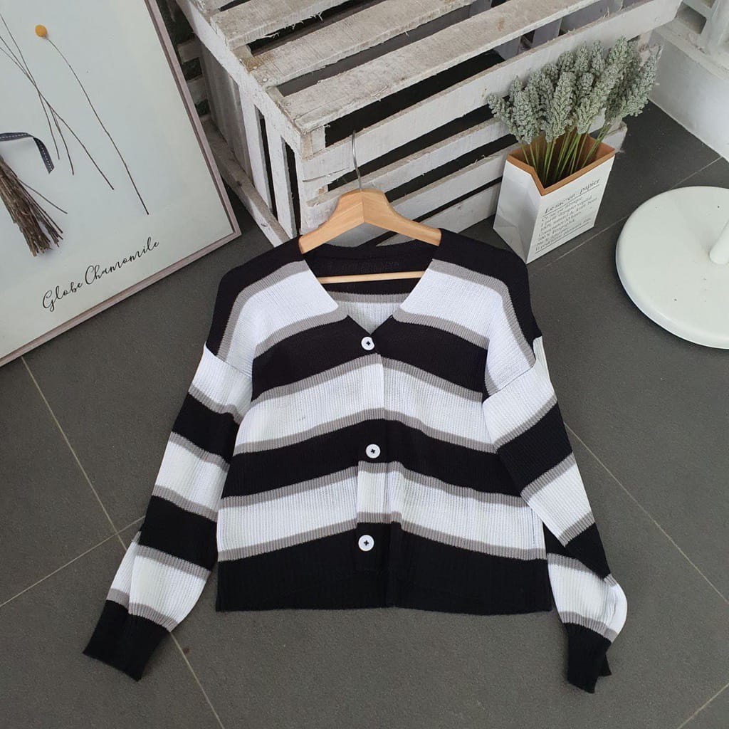 Zelline official rajut bandung cardy windi crop terbaru