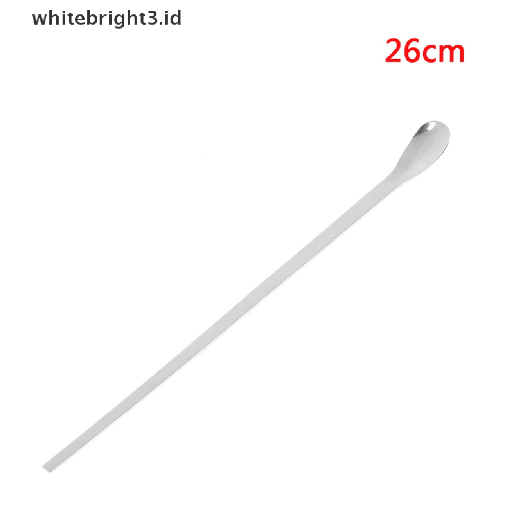 (whitebright3.id) Sendok Spatula Mikro Bahan Stainless Steel Untuk Laboratorium / Obat