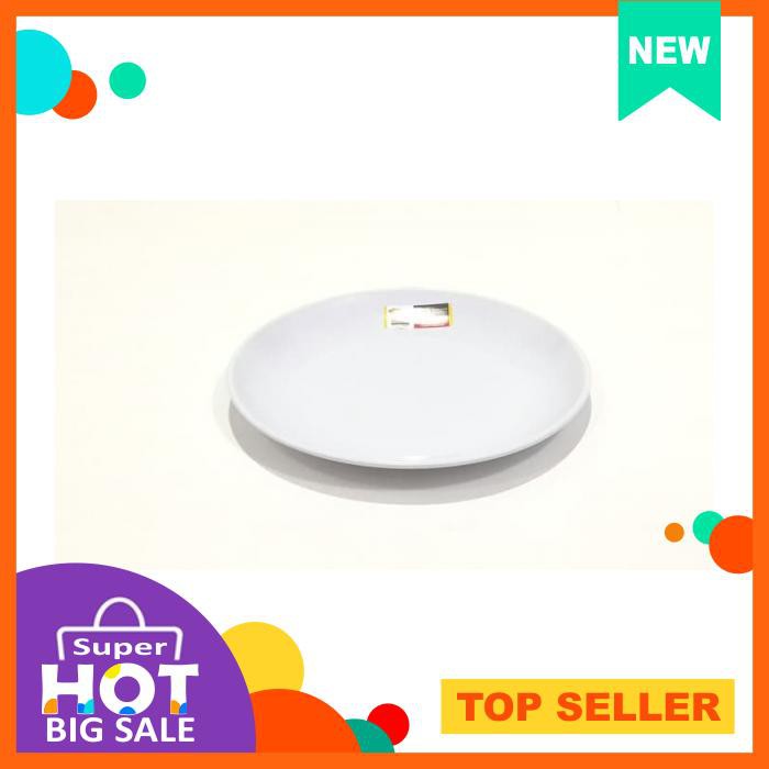 P1009 Piring Melamin Bulan 9 Inc Putih Golden Dragon