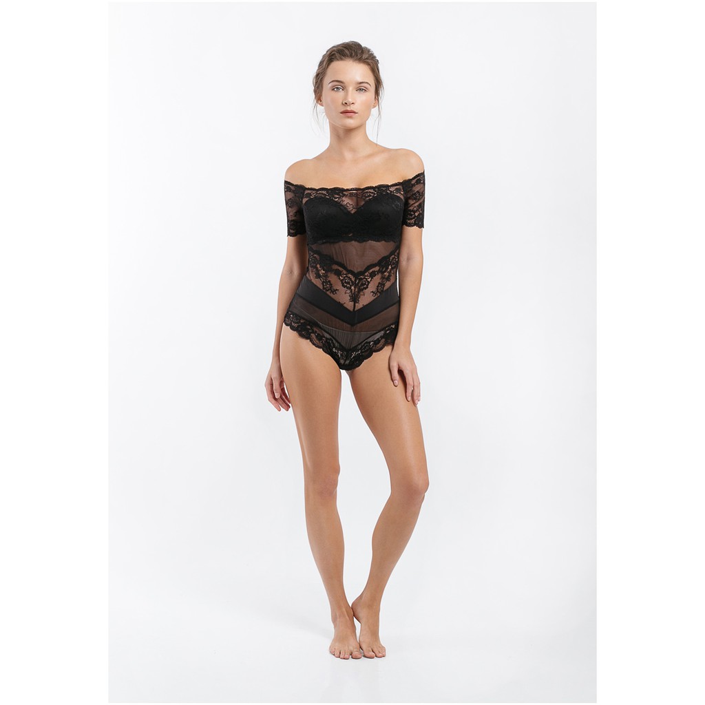 Raquel Lingerie - Abrielle Bodysuit Lingerie Black