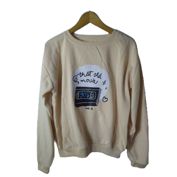 Sweater Wanita That Old Movie Bahan Fleece