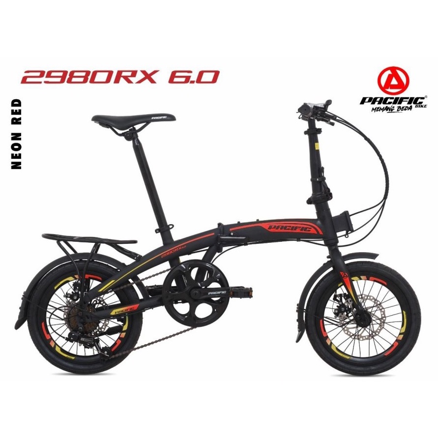 Sepeda Lipat Pacific STEEL 2980 RX 6.0 16 Inch 7 Speed Garansi SNI-2