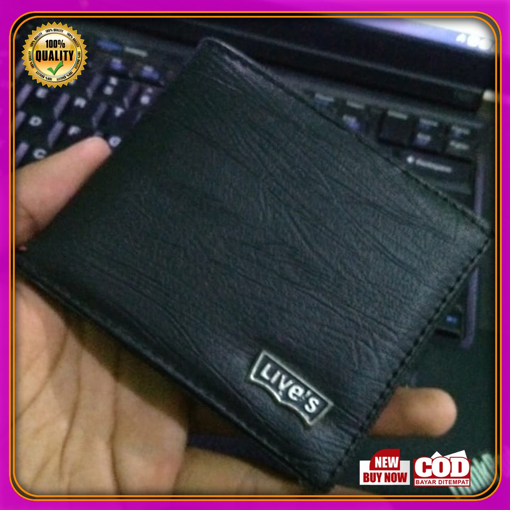 Dompet Bona pria Dompet Laki2 Dompet pendek bahan sintetik high quality