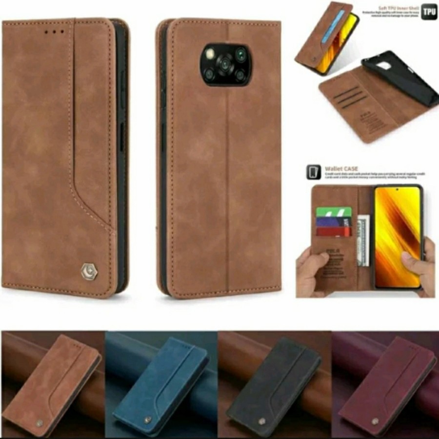 SAMSUNG Galaxy A22 5G / A22 4G Flip POLA cover sarung dompet klit Case SAMSUNG A22 5G