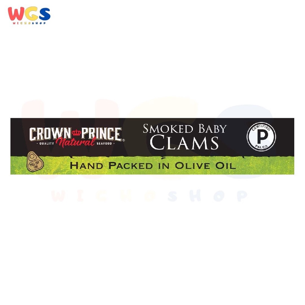 Crown Prince Natural Smoked Baby Clams In Olive Oil 3oz 85g