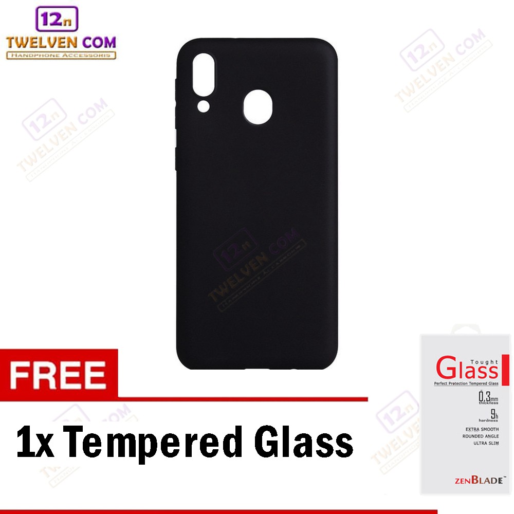 Case Ultra Slim Matte For Samsung M20 - Free Tempered Glass
