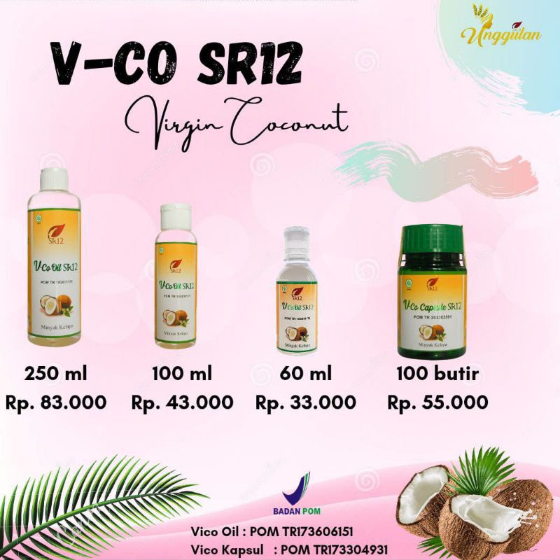 MINYAK KELAPA MURNI/VICO OIL SR12/PENAMBAH NAFSU MAKAN ANAK