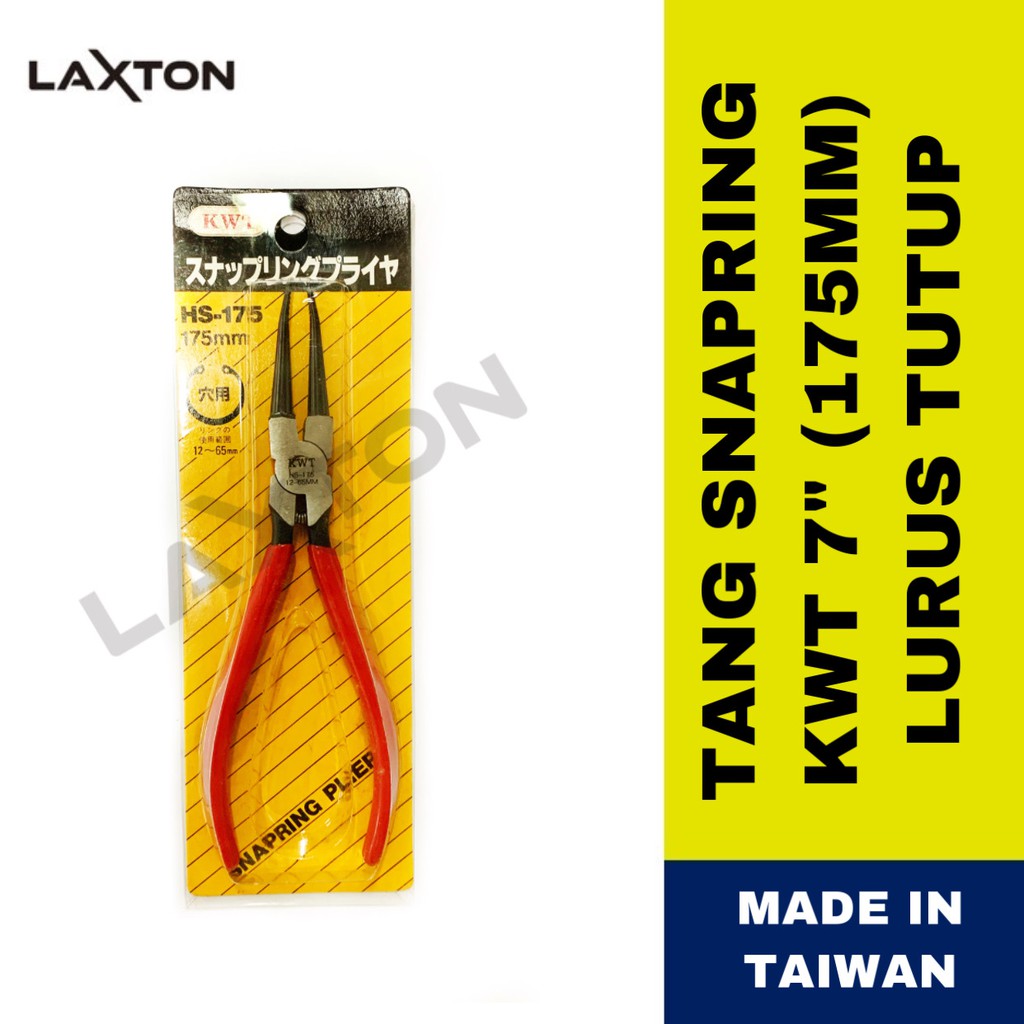 Tang Snapring KWT model lurus tutup 175mm(7&quot;) Made in Taiwan