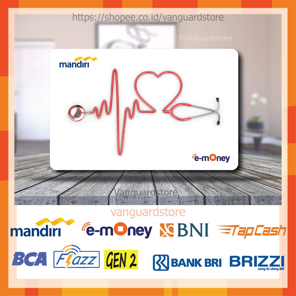 KARTU E MONEY E TOLL THE HEART LOVE DETAK JANTUNG KUMPULAN 24 EMONEY MANDIRI FLAZZ TAPCASH BRIZZI